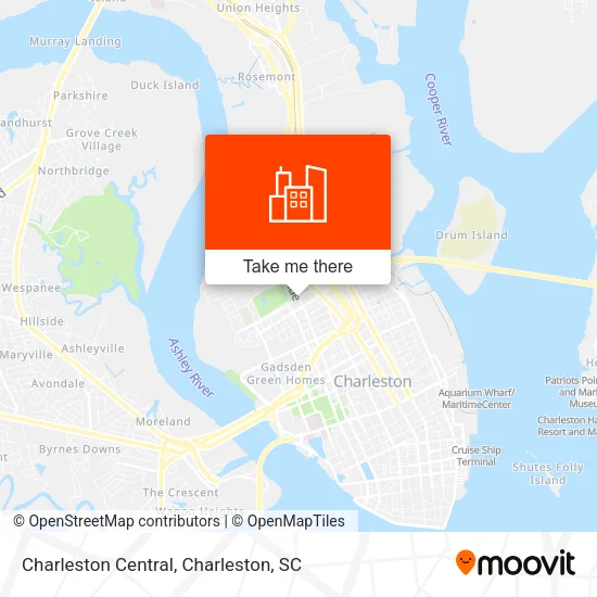 Charleston Central map
