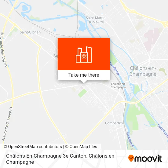 Châlons-En-Champagne  3e  Canton map