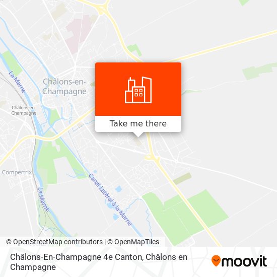Châlons-En-Champagne  4e  Canton map