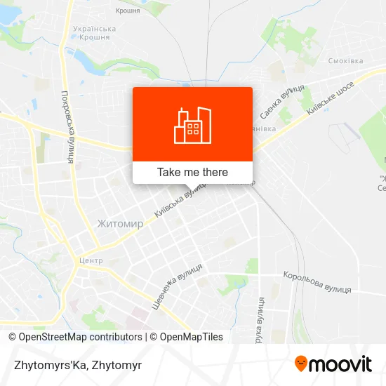 Карта Zhytomyrs'Ka