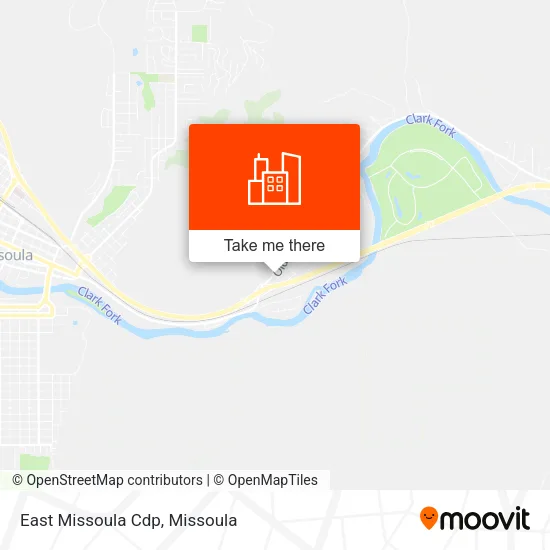 East Missoula Cdp map
