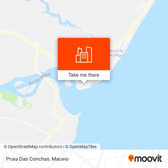 Praia Das Conchas map