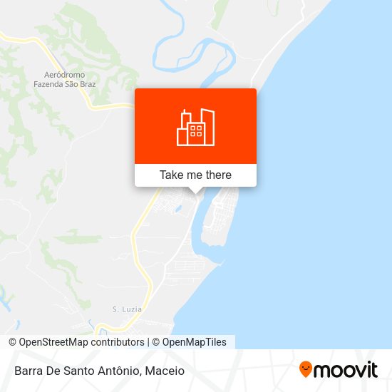 Barra De Santo Antônio map