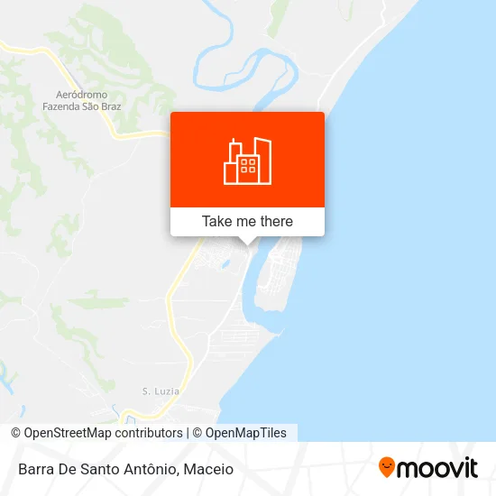 Barra De Santo Antônio map
