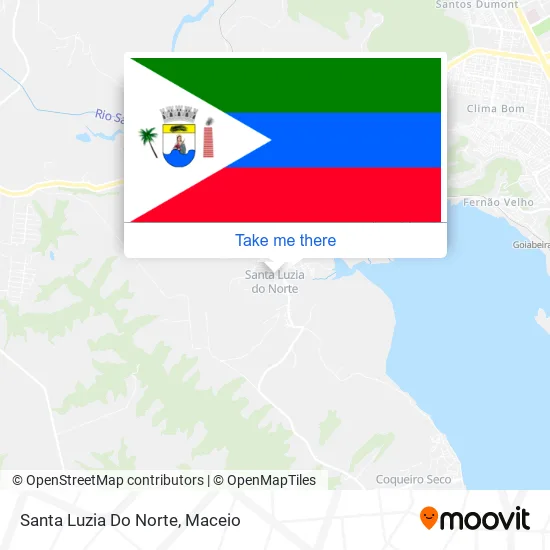 Santa Luzia Do Norte map