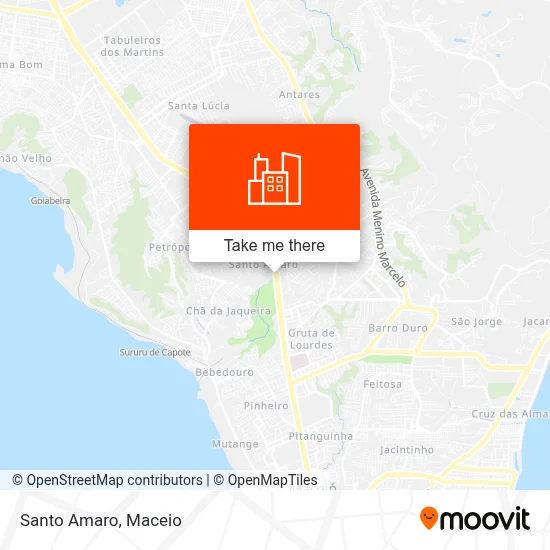 Santo Amaro map