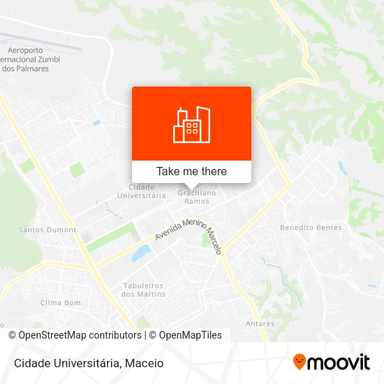 Cidade Universitária map