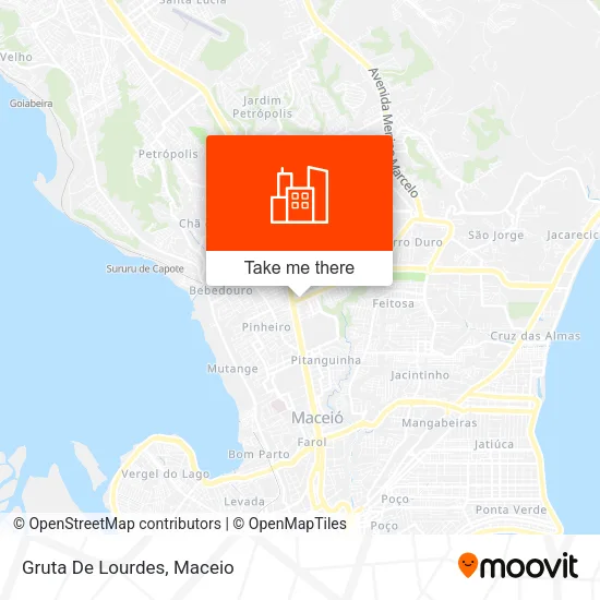 Gruta De Lourdes map