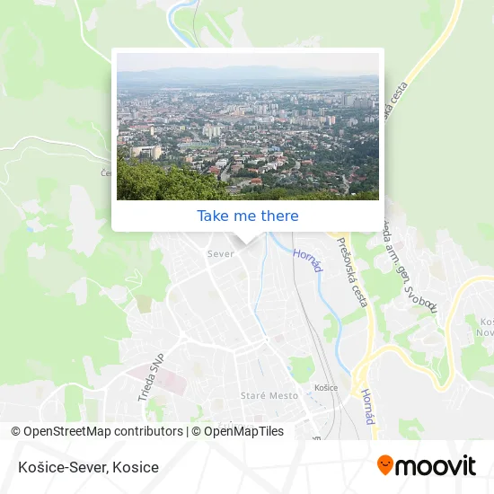 Košice-Sever map