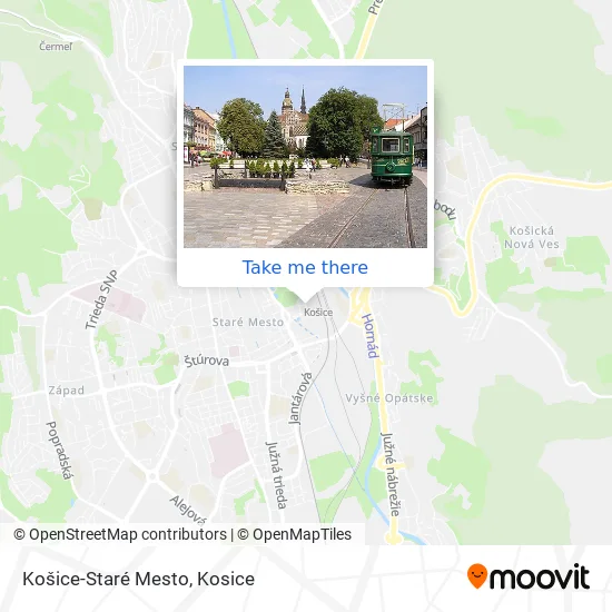 Košice-Staré Mesto map