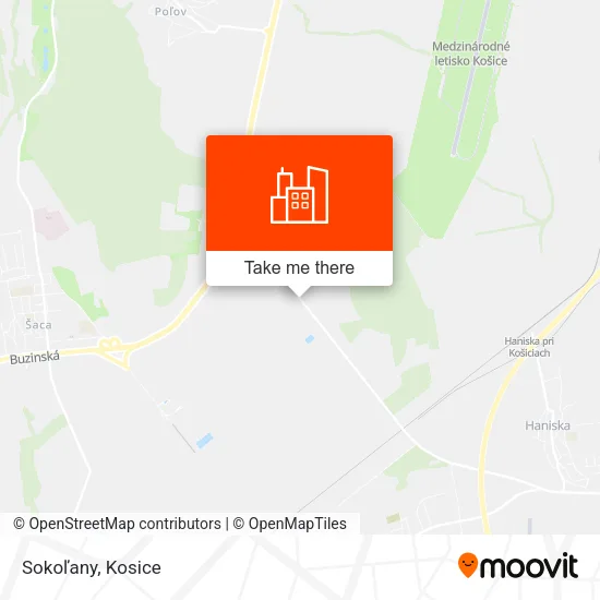 Sokoľany map