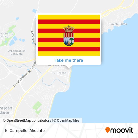 El Campello map