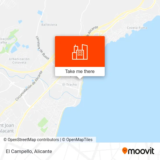 El Campello map