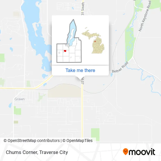 Chums Corner map