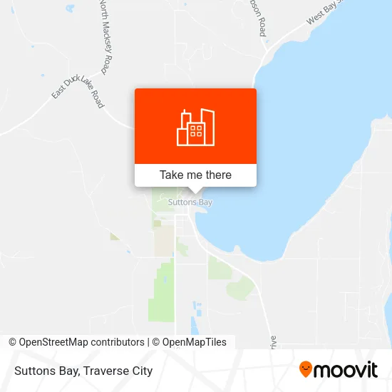 Suttons Bay map
