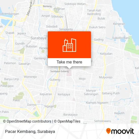 Pacar Kembang map