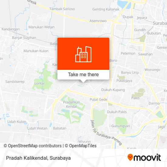 Pradah Kalikendal map