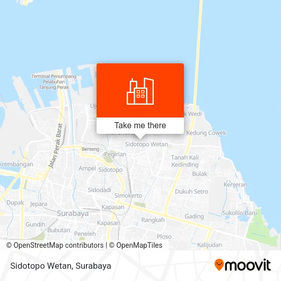 Sidotopo Wetan map