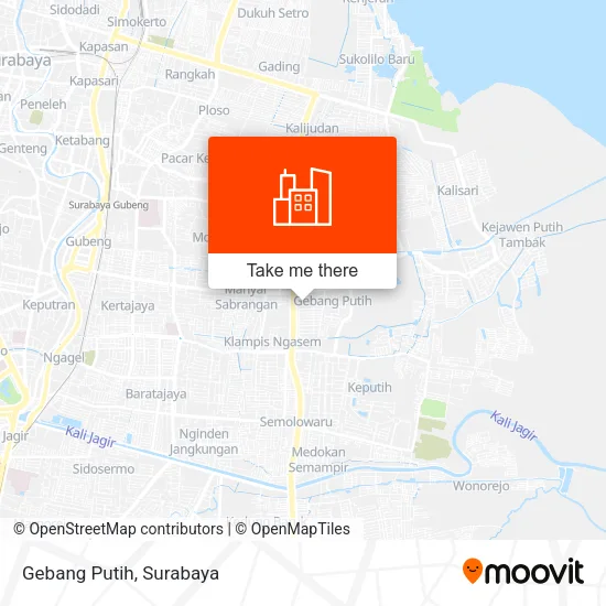 Gebang Putih map