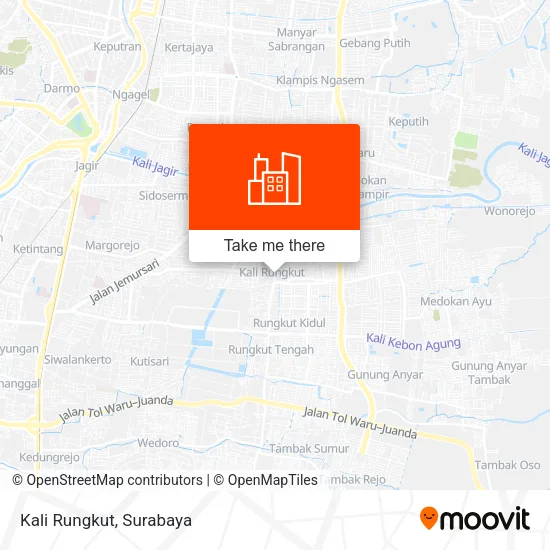 Kali Rungkut map