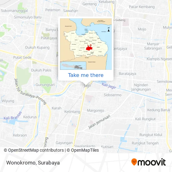 Wonokromo map
