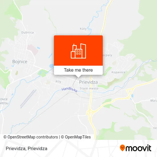 Prievidza map