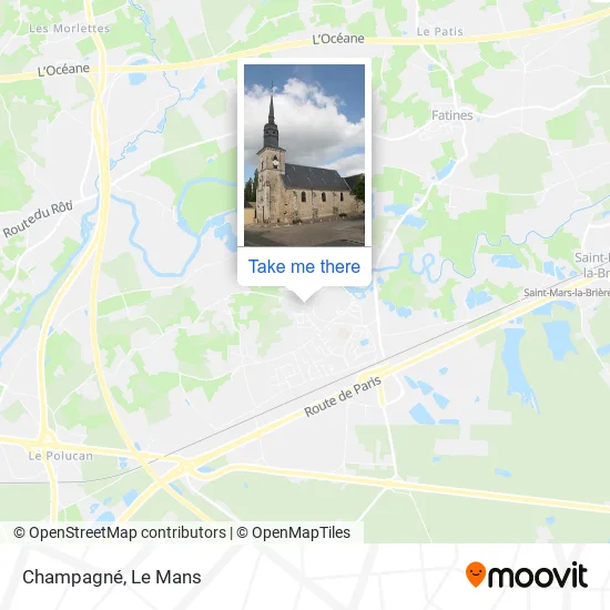 Champagné map