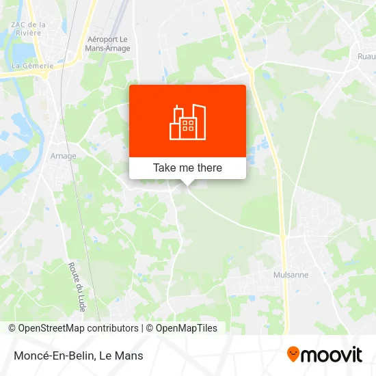 Moncé-En-Belin map