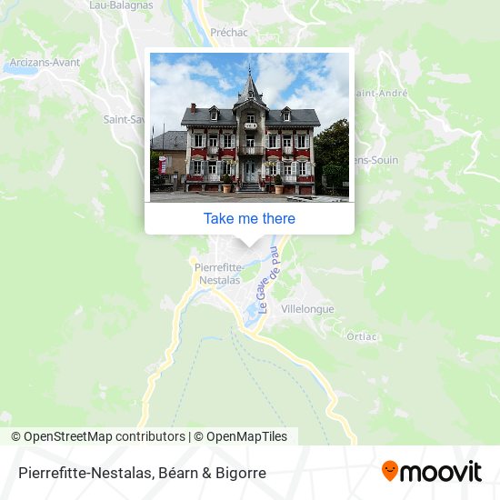 Pierrefitte-Nestalas map