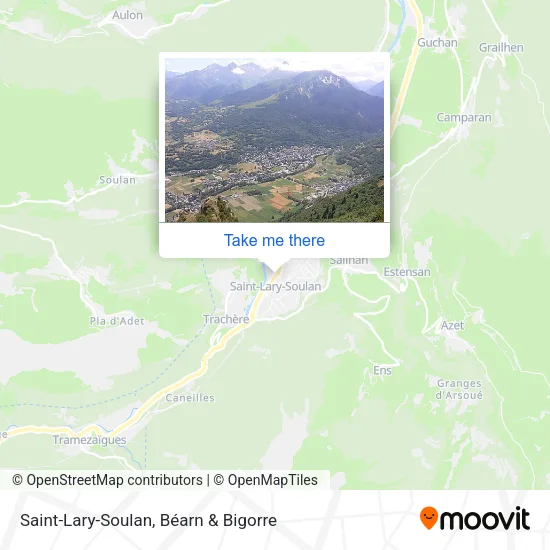Saint-Lary-Soulan map