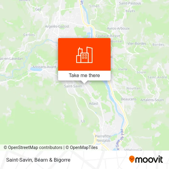 Saint-Savin map