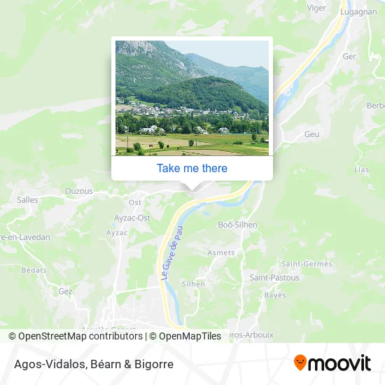 Agos-Vidalos map