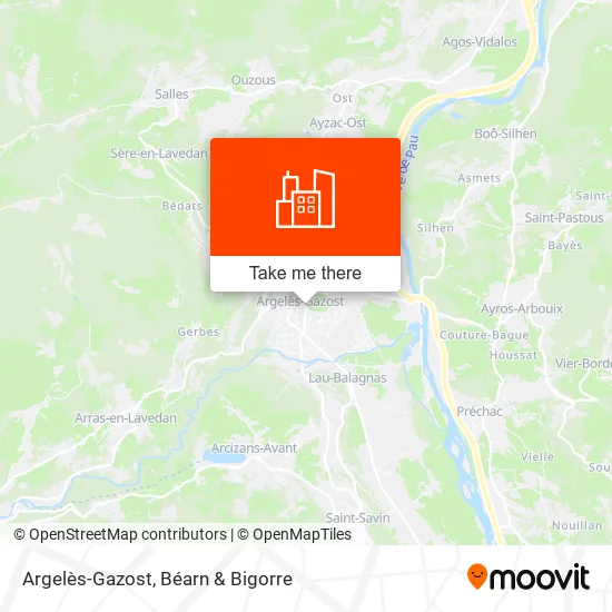 Argelès-Gazost map