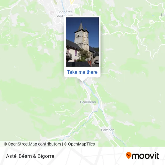 Asté map