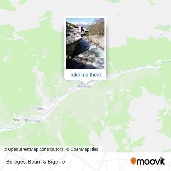 Barèges map