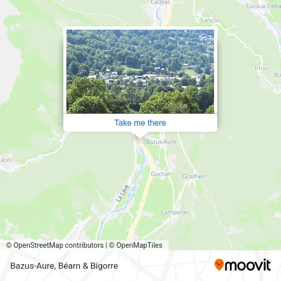 Bazus-Aure map