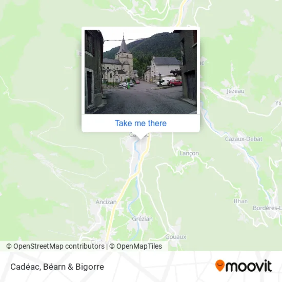 Cadéac map