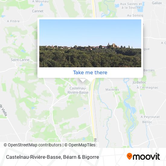 Castelnau-Rivière-Basse map