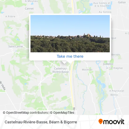 Castelnau-Rivière-Basse map