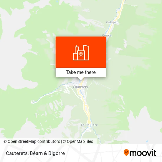 Cauterets map