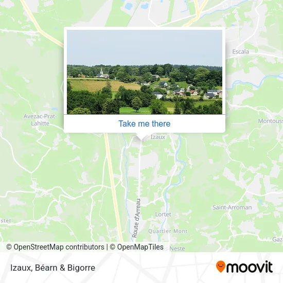 Izaux map