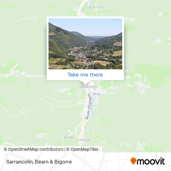 Sarrancolin map