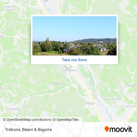 Trébons map