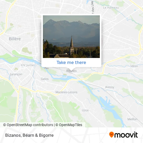 Bizanos map
