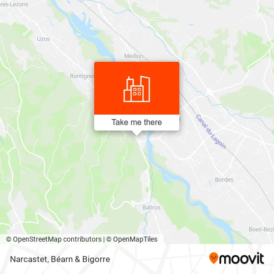 Narcastet map