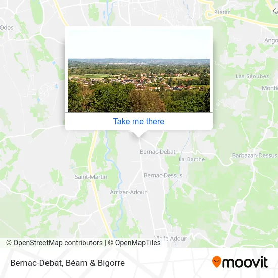 Bernac-Debat map