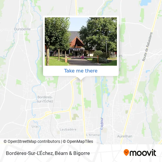 Bordères-Sur-L'Échez map