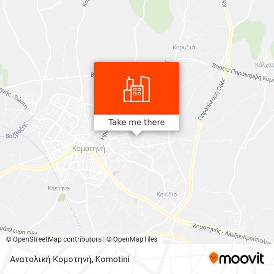 Ανατολική Κομοτηνή map