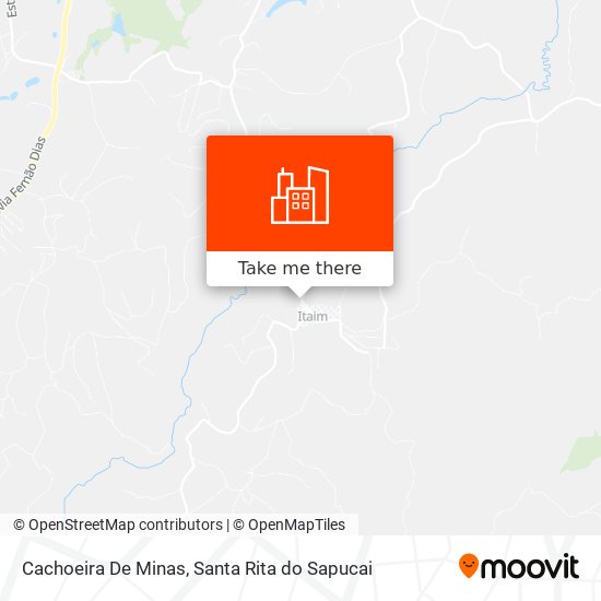 Cachoeira De Minas map