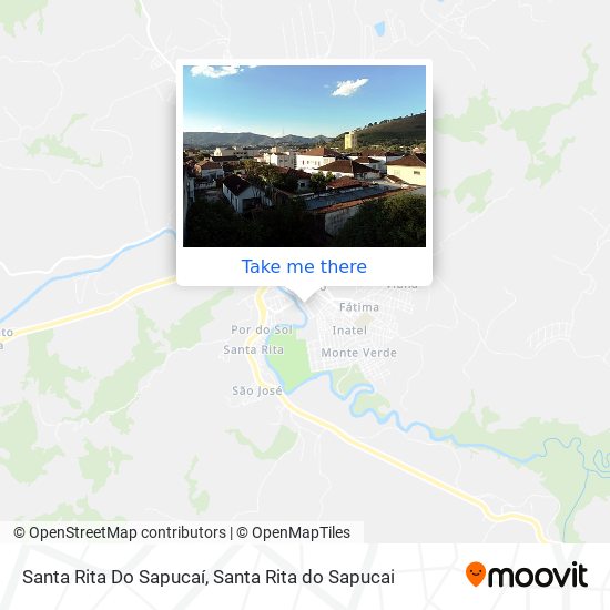 Mapa Santa Rita Do Sapucaí